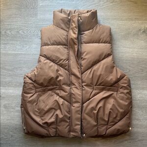 Love & Other Things Brown Puffer Vest